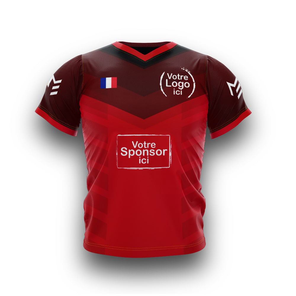 Maillot Esport personnalisable rouge