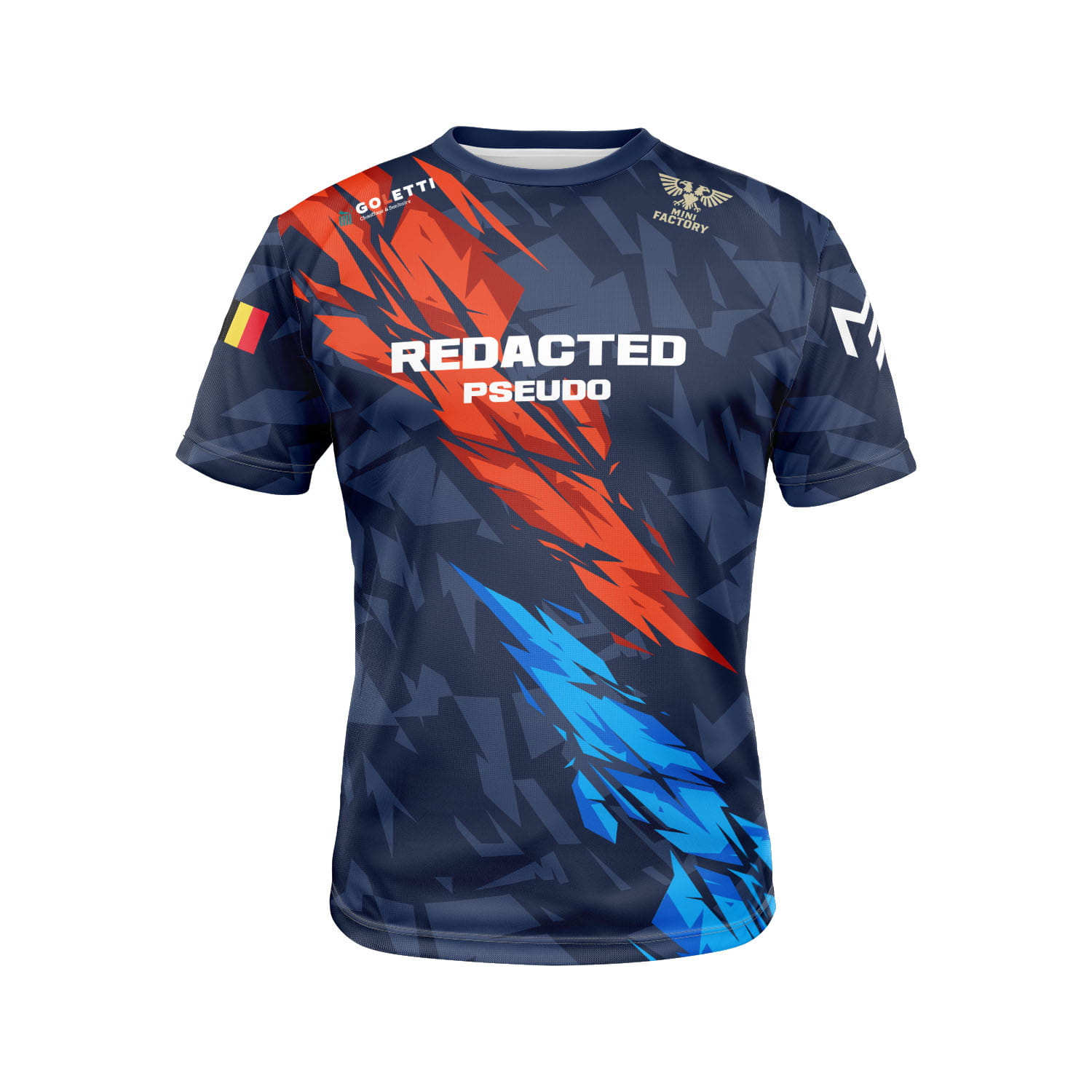 maillot-personnalise-redacted-avant Maillot Esport Redacted - face avant